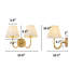 Applique murale en tissu 2 lumières-769014365-769014364