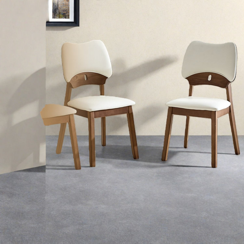 Chaises de salle à manger confortables, ensemble moderne d'unité centrale en bois massif pour la cuisine