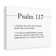 Merciful Kindness Psalm 117 - Wrapped Canvas Print