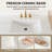 60" Fully Assembled Double Bathroom Vanity with Engineered Marble Top, Natural Wood-123126449