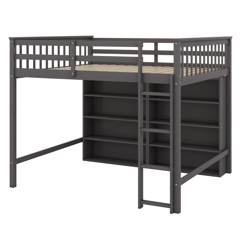 Lit mezzanine double Jamesly Kids, Noir