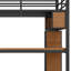 Lit mezzanine double pour enfants Addora