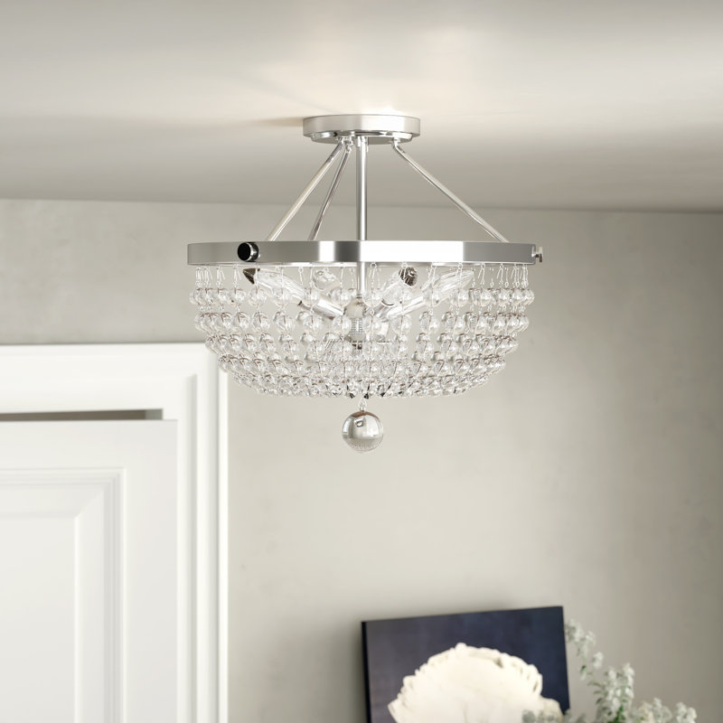 Carstens Glass Semi Flush Mount
