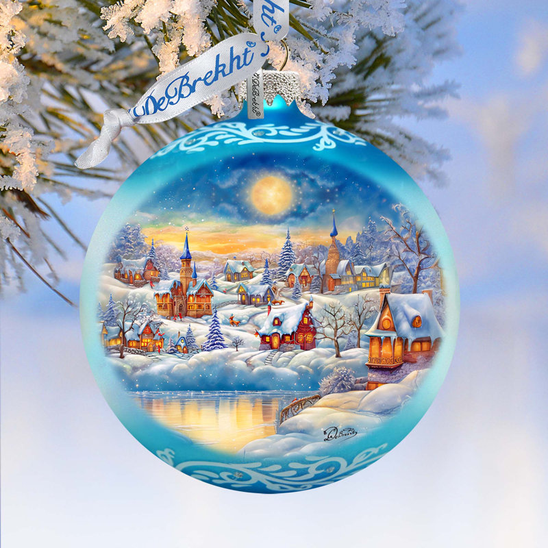 3.5'' Glass Hanging Figurine Ornament