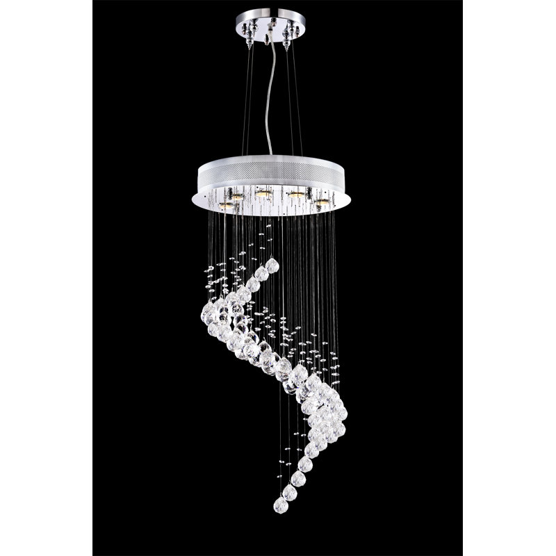 Crystal Rain 5 - Light Pendant, Swarovski Strass