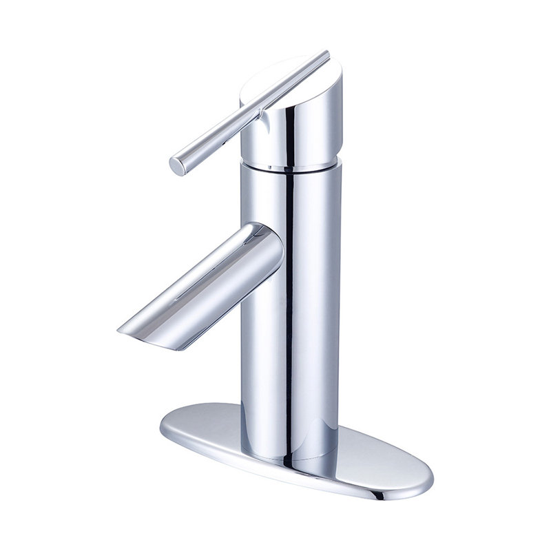 Robinet pour salle de bain avec ensemble de drain, Chrome poli, Bonde mécanique
