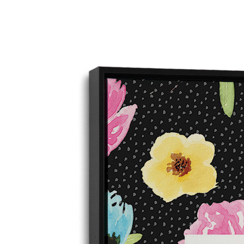 «Wow Mom Wow» par Elizabeth Tyndall, reproduction d'art, L 18 po x H 24 po, Noir, Toile avec cadre