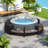 Ensemble de canapé en rotin de spa avec cadre de spa et espaces de rangement, coussins lavables Spa-470737547