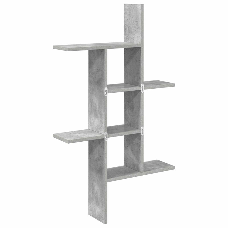  Wall Shelf with Shelf with Storage Engineered Wood Floating Modern