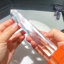  5,91 pouces tour à pointes hexagonales en quartz fondu transparent haute clarté