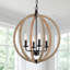 Lustre en globe 4 lumières 4 pièces
