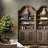 Simple Circular Arc Distressing Wooden Bookcase