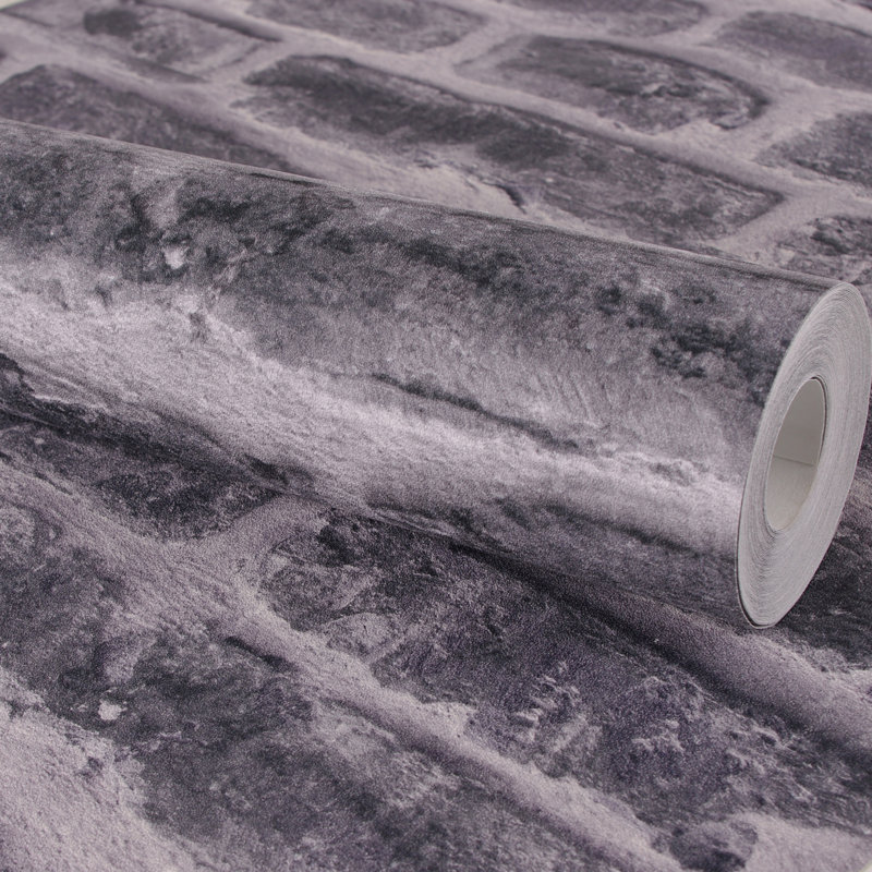Brick Metallic Wallpaper Roll
