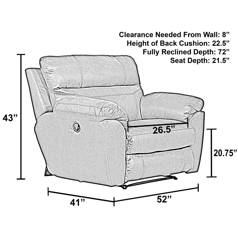 Hudson Yards Upholstered Recliner