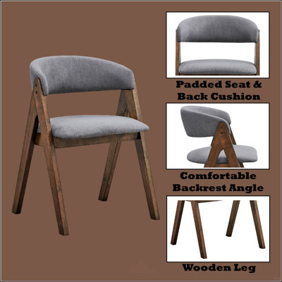 Outdoor Dining Side Chair with Cushions