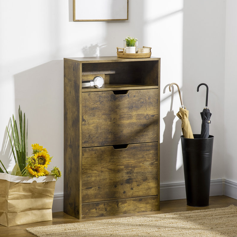 2 Pair Shoe Storage Cabinet