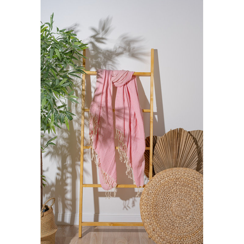 Luxueuse serviette de plage 100% coton Fouta, 39,4 po x 70,9 po | Doux et léger, 7,9 oz / pied carré | Idéal pour la plage, la piscine et le spa | Séchage rapide, entretien facile - lavage délicat à 104 ° F, séchage par culbutage à basse température