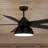 52" Roir 5 - Blade LED Standard Ceiling Fan in Black with Remote Control and Light Kit Included-2109470924
