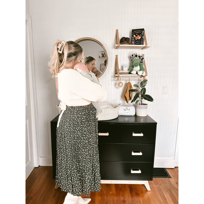 Soho 5-drawer dresser, Black/Natural
