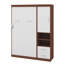 Lit simple escamotable mural avec armoire