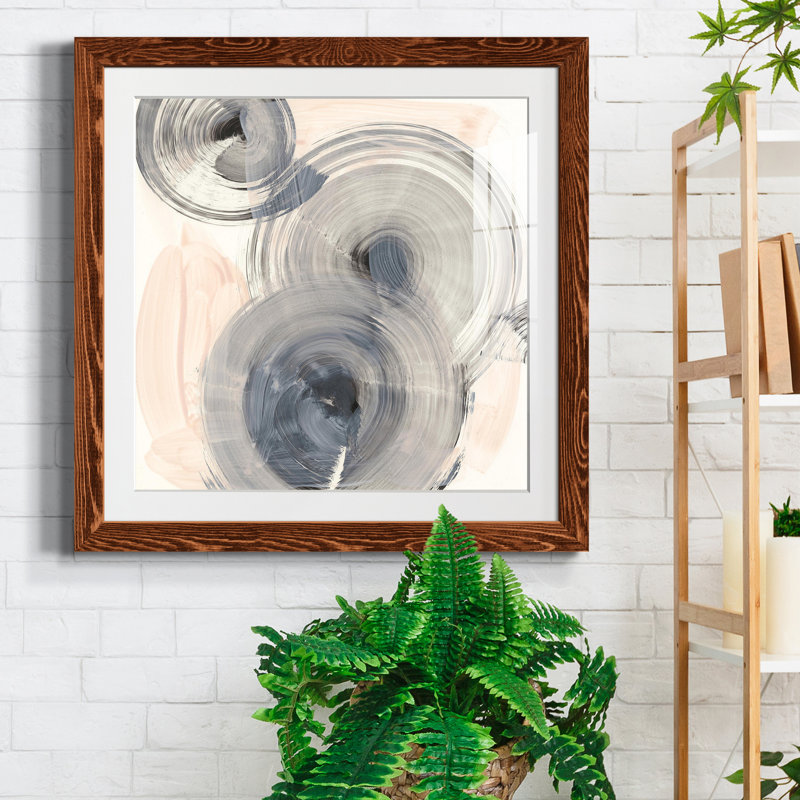 «Spin Around I», reproduction encadrée de qualité supérieure - prête à être accrochée, H 22,5 po x l 22,5 po x P 1,5 po