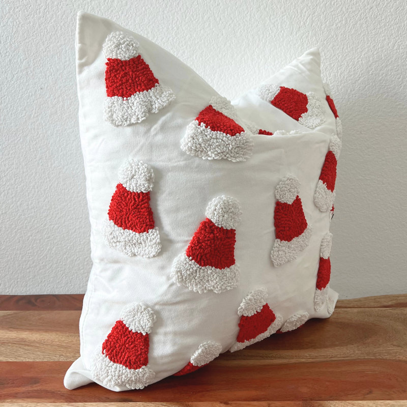 Appliqued Canvas Pillow Cover