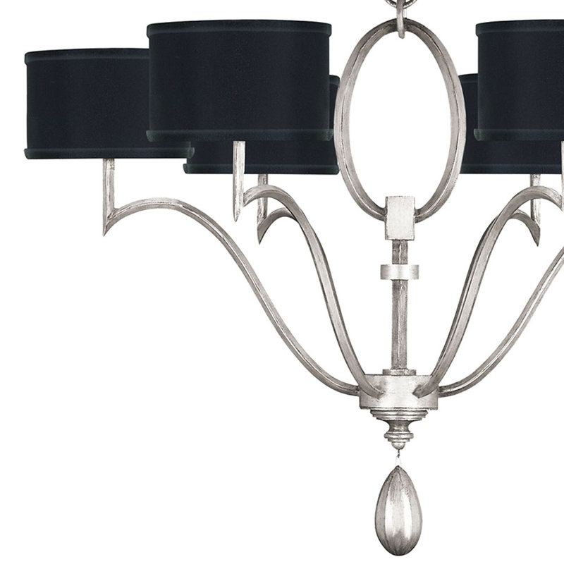 Allegretto 6 - Light Chandelier, Silver, Black