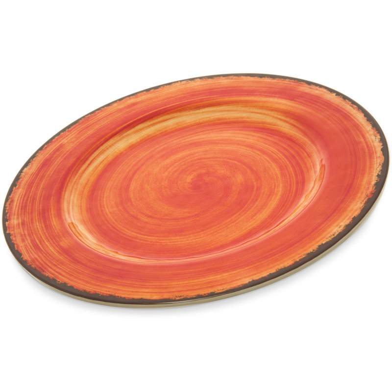 Assiette plate en mélamine 11 po Darrion, Boule de feu