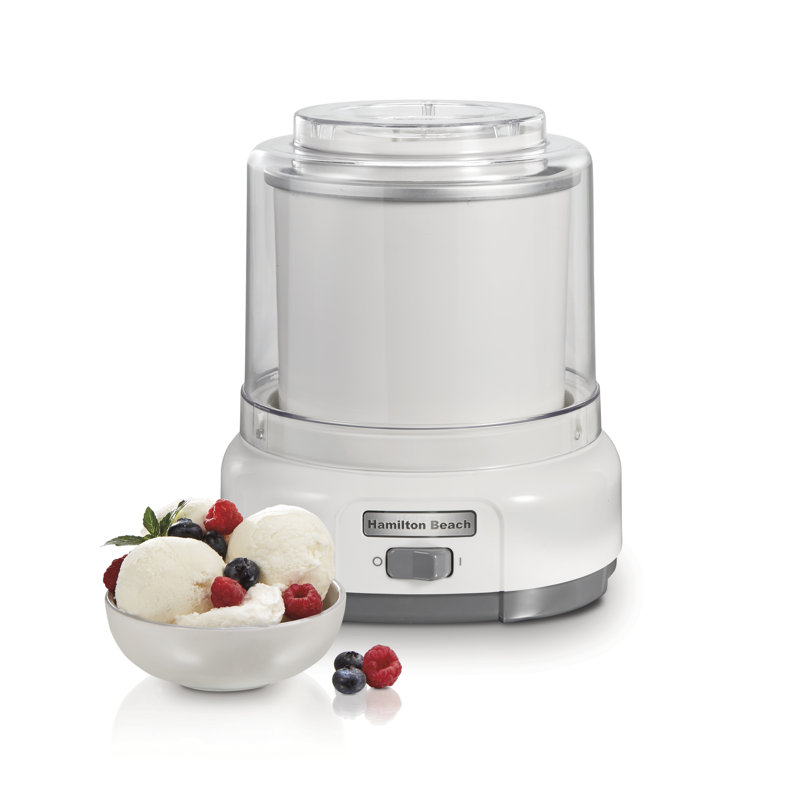 Hamilton Beach® 1.5 Quart Ice Cream Maker White, White