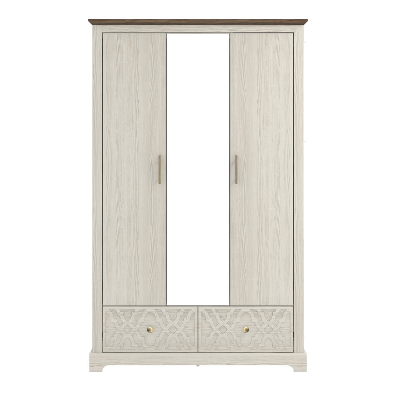 Enfield 3 Door 2 Drawer Wardrobe with Mirror