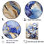 Golden Blue Irises Melody, reproduction d'art sur toile-582915800-582915801