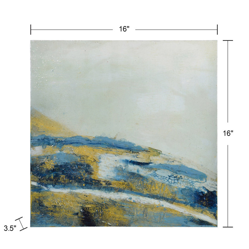 Austin Allen James - Abstract Acrylic Painting 9 - 16" x 16" - Frameless