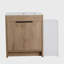 Meuble-lavabo autoportant de 42 po avec lavabo en céramique et armoires de rangement, porte à fermeture douce, armoire combinée 02430IMO + 0312, ensemble KD-1960700682-1960700681-1960700684