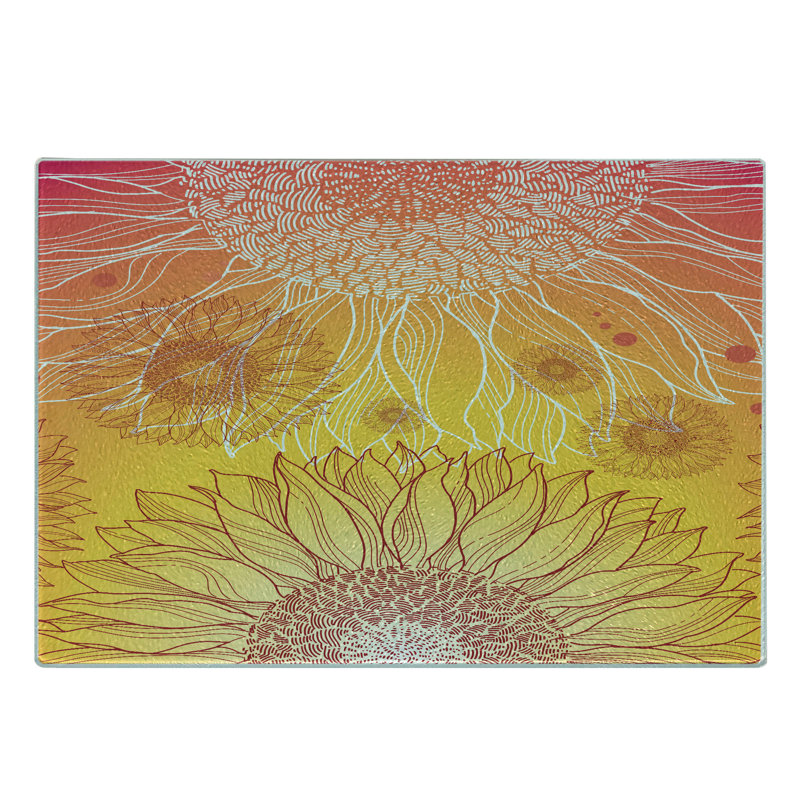 Planche à découper en verre trempé Ambesonne