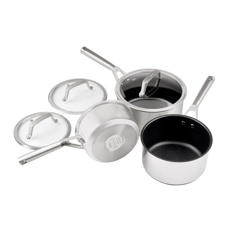 Ninja ZEROSTICK Stainless Steel 3 Piece Pan Set - C63000UK