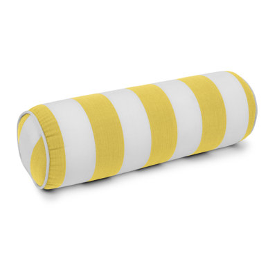 Traversin intérieur / extérieur avec passe-partout Sherry Kline's Cabana Stripe "Designer's Choice" avec cordon, coupe personnalisée, ouverture à fermeture à glissière pour housse amovible. Rempli de mousse de polyuréthane. Le rembourrage ne va pas à plat comme le rembourrage en polyester. La housse est lavable à la machine