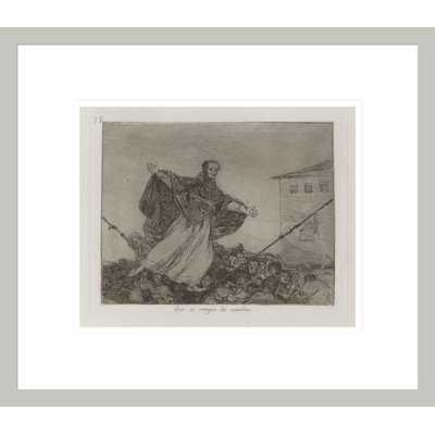 Que se rompe la cuerda (May the cord break) Plate 77 from Los desastres de la guerra (The Disasters of War) by Francisco de Goya -Framed Giclee Print