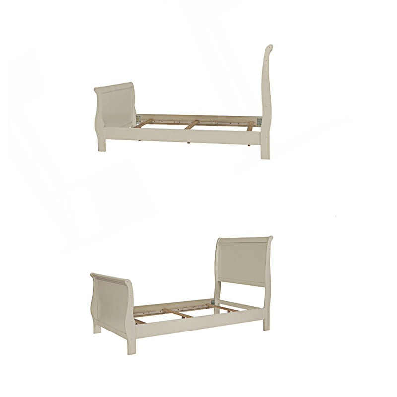Grand lit moderne 1pc, Blanc, Grand lit