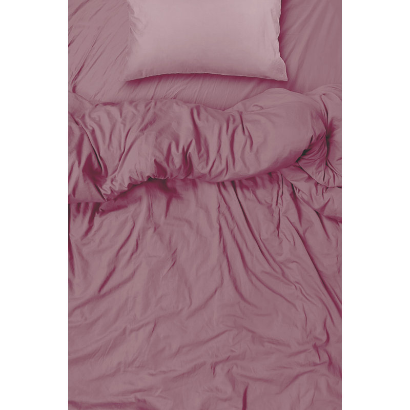  Ensemble de draps en rayonne de bambou Hotel Quality, Simple + 2 taies d'oreiller, Prune pâle