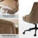 Positano Modern Faux Leather Tilting  Swivel Task Chair with Nailhead Trims