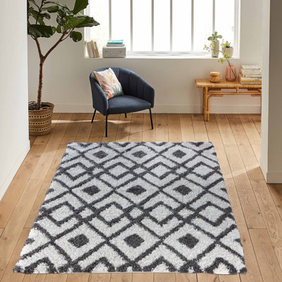 Tennessee Geometric Shag Area Rug