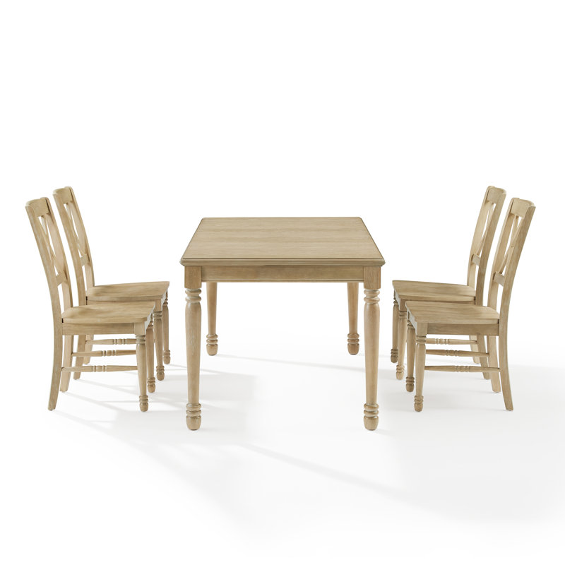 Ashwell Extendable Solid Wood Top Dining Set