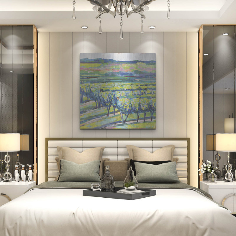 Red Barrel Studio® «All In A Row» par Jeanette Vertentes, art mural en métal, H 36 po x l 36 po
