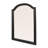 Ophelia Arched Mango Wood Wall Mirror, Black