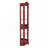 Curio Cabinet Lighted Glass Display Curio Cabinet w/Tempered Glass Doors and Shelves, Crown Corner Cabinet with Bulb, Corner Storage Decoration for Living room and Bedroom Cherry-116127991