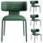 Plush Faux Leather Dining Chair With Padded Seat & Wingback Design - Modern Elegance For Office, Living Room And Kitchen-1104020400