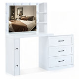 Vanity Desk with 5 Storage Drawers