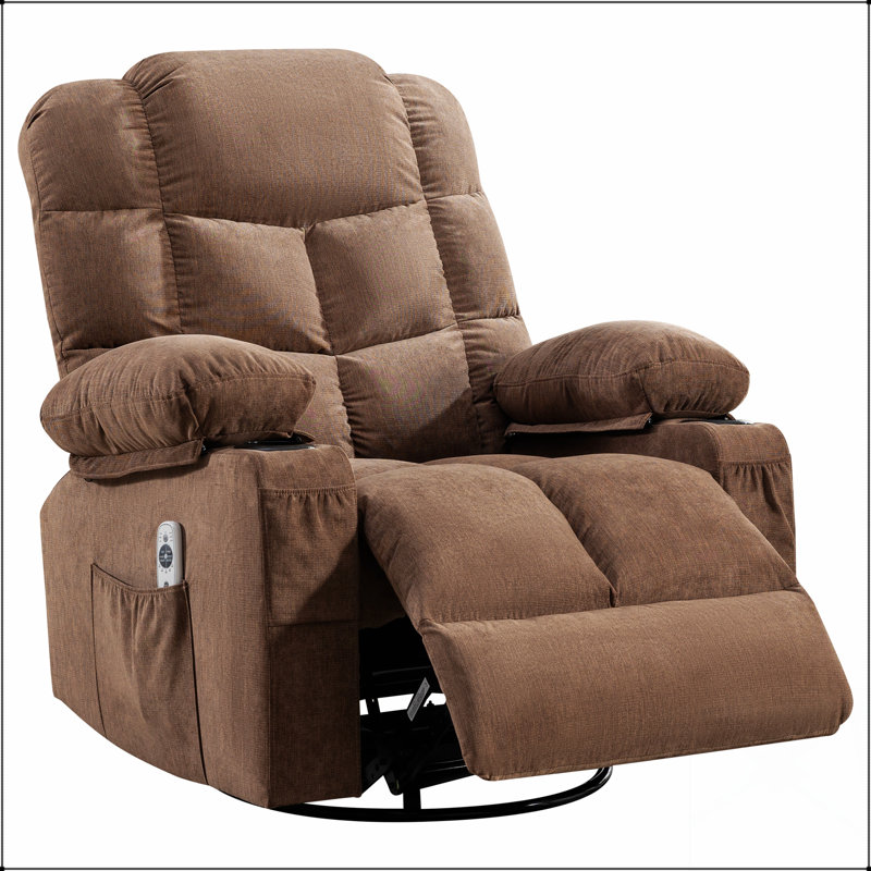 Fauteuil inclinable de massage shiatsu 3D avec gravité, relaxation totale et massage personnalisable 3D, Brun
