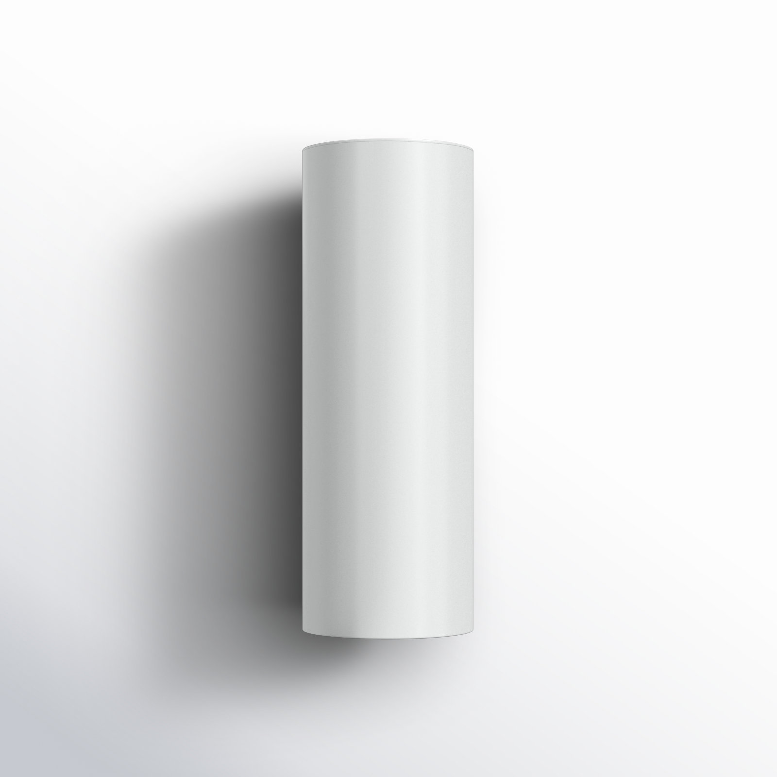 Dylan 2 Light Cylinder Outdoor Wall Light, 14.25" H x 5.12" W x 5.12" D, White, No