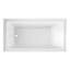 Baignoire de trempage moderne en alcôve en acrylique avec fond antidérapant Condris L 60 po x l 32 po Condris Opal-119140499